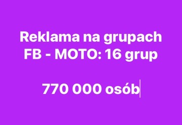 Reklama, Grupa Facebook 770 000 osób - grupy FB