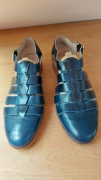Clarks niebieskie skorzane buty rozmiar 40