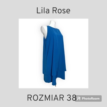 Lila Rose Sukienka damska kobaltowa 38