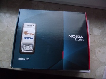 pudełko Nokia E65 + słuchawki + kabel USB