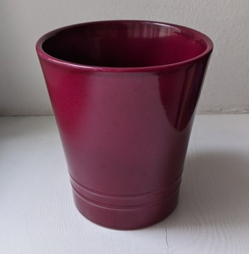 Osłonka Ceramiczna Purpurowa Fioletowa. Wys 14cm