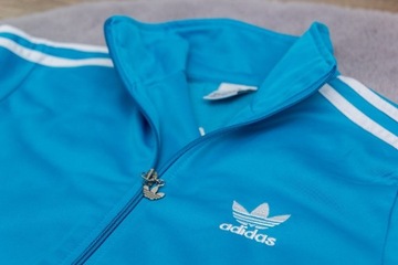 ADIDAS originals rozpinana bluza błękit S VINTAGE