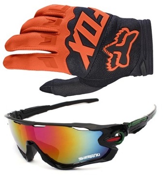 SUPER ZESTAW! Rękawiczki FOX XL + okulary SHIMANO!