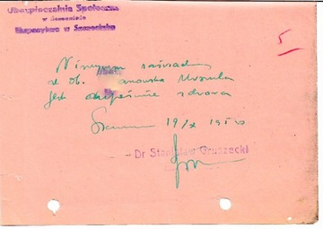 Ubezpieczalnia Społeczna Szczecinek - 1956r