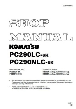 Komatsu Service manual 2018