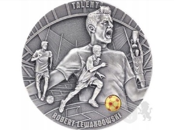 Srebrna Moneta 5$ Robert Lewandowski 2oz