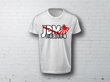 Koszulka T-shirt Top JDM Biała