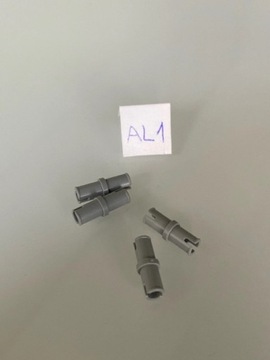 Lego Technic 4 x łącznik pin jasny szary LBG