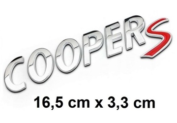 Mini Cooper Emblemat John Cooper S Naklejka Chrom