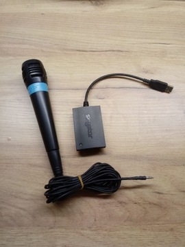 Mikrofon Singstar + converter USB PlayStation 2