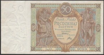Polska 50 złotych 1929 - CK