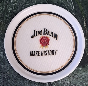 Taca biała gumowana Jim Beam