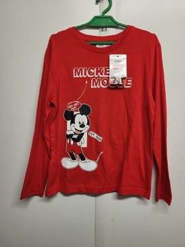 Nowa czerwona bluzeczka z Mickey Disney 128