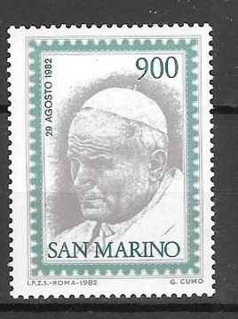 Jan Paweł II,,San Marino, Wizyta