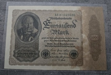 Banknot 1000 marek 1922 
