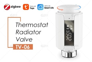 Inteligentny zawór termostatyczny 2szt+hub ZigbeeTRV sterowanie głos Alexa 