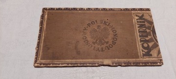 Polski Monopol Tytoniowy - wieko pudełka II RP
