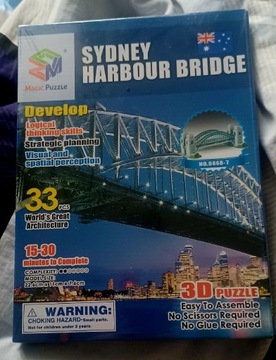 Puzzle 3D most w Sydney.
