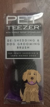 PET TEEZER De-Shedding Large Purple Grey