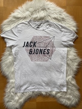 Jack and Jones podkoszulka Męska biel t-Shirt M