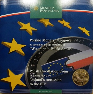 Zestaw monet obiegowych III RP - wstąp. do UE #2.3