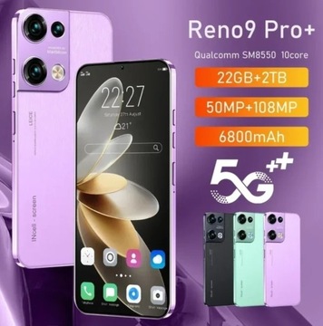 Reno9Pro5G7.3 6800mAh Android13 22GB+2TB10 rdzeni 