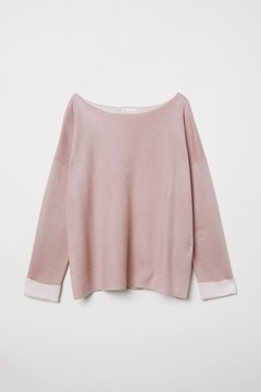 H&M  sweter pudełkowy oversize XS S