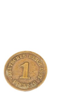 1 Reich Pfennig 1897 r. E  