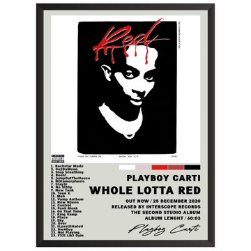 Playboy Carti Whole Lotta Red Plakat z albumem
