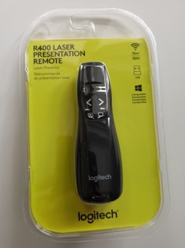 Logitech R400 Remote present. Laserowe urządzenie