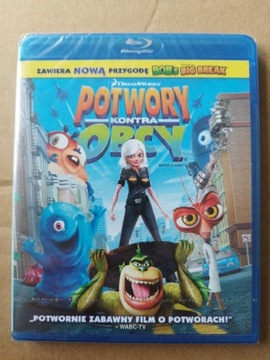 Potwory kontra obcy Blu-ray.