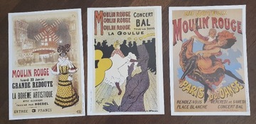 Moulin Rouge, plakat x 3, 33 x 23 cm