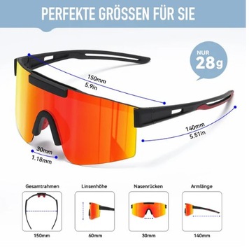 Sportowe okulary przeciwsłoneczne Spolaryzowane UV400