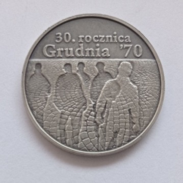 10zł 2000r, Grudzień 70, Mennicza