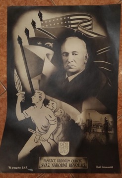 Czeski plakat z czasów komunistycznych