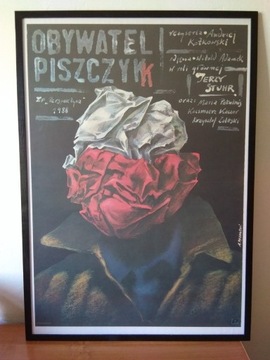 Obywatel Piszczyk, polski plakat, Pągowski, 1988