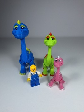 Rodzina dinozaurów brontozaur model druk 3d 
