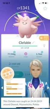 pokemon go clefable shiny