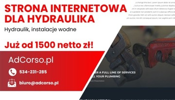 Strona internetowa dla hydraulika