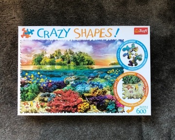 Puzzle 600 Crazy Shapes Tropikalna wyspa Trefl 