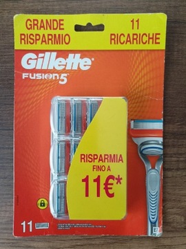 Wkłady Gillette Fusion5 (11szt) ORYGINAŁ