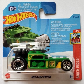 Hot Wheels BRICK AND MOTOR zielony