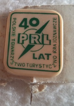 odznaka 40 lat PRL wydana przez PTTK