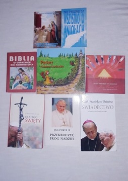 Książki religijne bibilia papież JP II pacierz