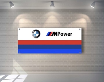 Baner plandeka BMW Mpower performance 150x60cm
