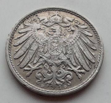 Niemcy Cesarstwo Niemieckie 10 fenigów 1915 D