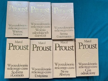 Marcel Proust W POSZUKIWANIU STRACONEGO CZASU, komplet