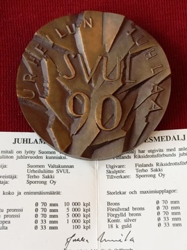 Finlandia, Medal, Brons.