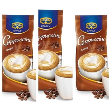 Kawa cappuccino Krüger Choco 3x  500 g DE