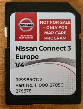 Nissan SD karta Mapy Europa V4 2019 juke Qashqai